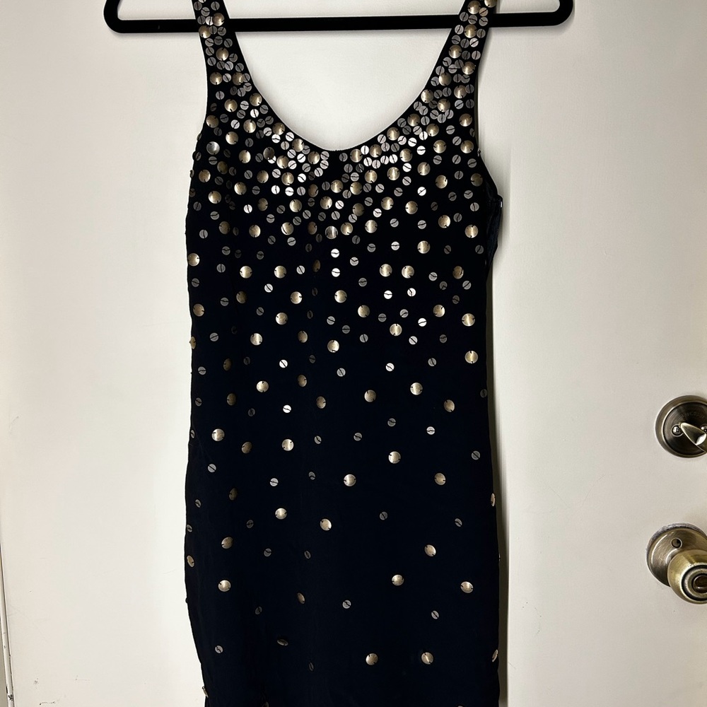 Black and Gold Party Dress